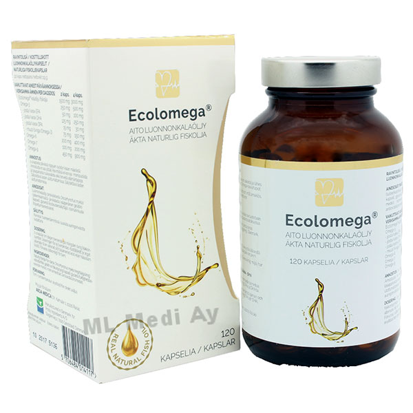 Рыбий жир в капсулах Ecolomega 120 шт Ecolomega Рыбий жир в капсулах Ecolomega 120 шт Ecolomega