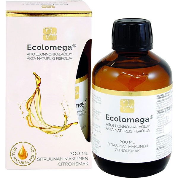 Рыбий жир жидкий Ecolomega 200 мл Ecolomega Рыбий жир жидкий Ecolomega 200 мл Ecolomega