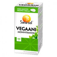 Мультивитаминный комплекс для веганов Vegaani Monivitamiini 150 таблеток Sana-Sol