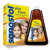 Сироп мультивитаминный с добавление железа SANOSTOL plus Eisen Saft 230 мл Sanostol