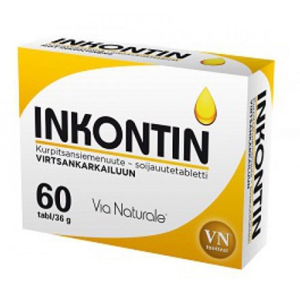Средство от недержания мочевого пузыря Inkontin 60 таблеток Via Naturale Средство от недержания мочевого пузыря Inkontin 60 таблеток Via Naturale