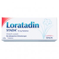 Таблетки от аллергии с лоратадином LORATADIN STADA 10 mg Tabletten 100 шт Stada