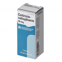 Таблетки от аллергии CETIRIZIN 10 мг 30 шт RatioPharm