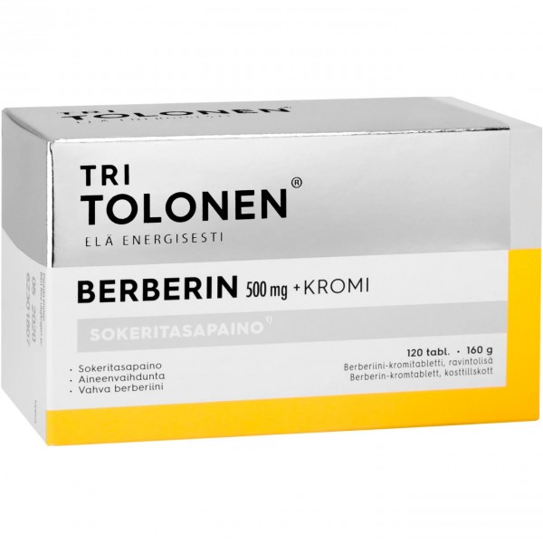 Витамины Berberin + Kromi 120 таблеток Tri Tolonen Витамины Berberin + Kromi 120 таблеток Tri Tolonen