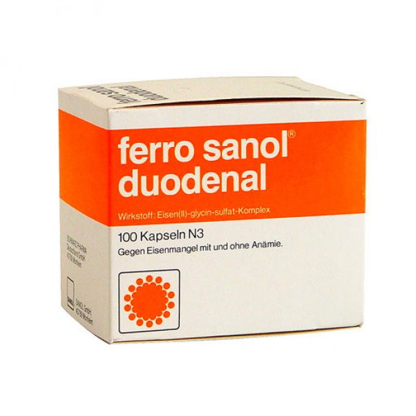 Капсулы при дефиците железа FERRO SANOL duodenal Hartkaps.m.msr.überz.Pell. 100 шт UCB Капсулы при дефиците железа FERRO SANOL duodenal Hartkaps.m.msr.überz.Pell. 100 шт UCB