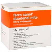 Капсулы при дефиците железа FERRO SANOL duodenal mite 50 mg magensaftr. Hartk.  100 шт UCB