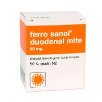 Капсулы при дефиците железа FERRO SANOL duodenal mite 50 mg magensaftr. Hartk. 50 шт UCB