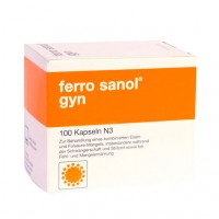 Капсулы при дефиците железа FERRO SANOL gyn Hartkaps. m. msr. überz. Pellets 100 шт UCB