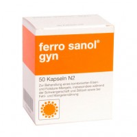 Капсулы при дефиците железа FERRO SANOL gyn Hartkaps. m. msr. überz. Pellets 50 шт UCB