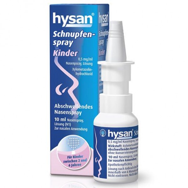 Спрей от насморка для детей HYSAN Schnupfenspray Kinder 10 мл URSAPHARM Спрей от насморка для детей HYSAN Schnupfenspray Kinder 10 мл URSAPHARM