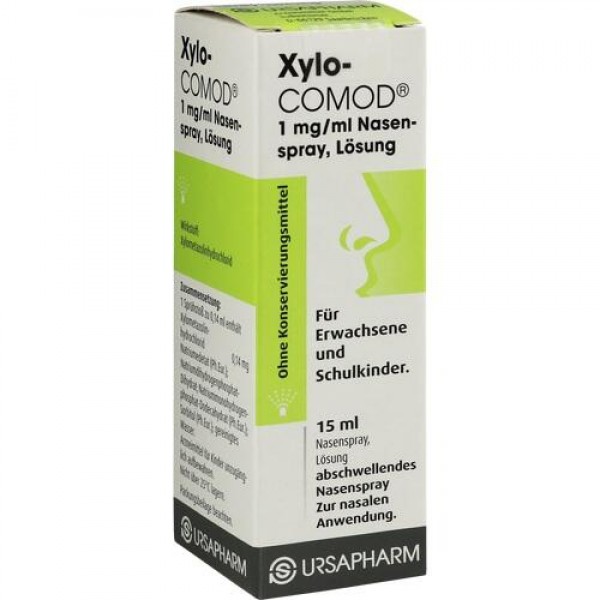 Спрей для носа от насморка и аллергии XYLO-COMOD 1 mg/ml Nasenspray 15 мл URSAPHARM Спрей для носа от насморка и аллергии XYLO-COMOD 1 mg/ml Nasenspray 15 мл URSAPHARM