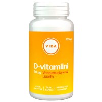 Витамин Д Vahva D3-vitamiini 50 мкг 200 таблеток Vida Витамин Д Vahva D3-vitamiini 50 мкг 200 таблеток Vida