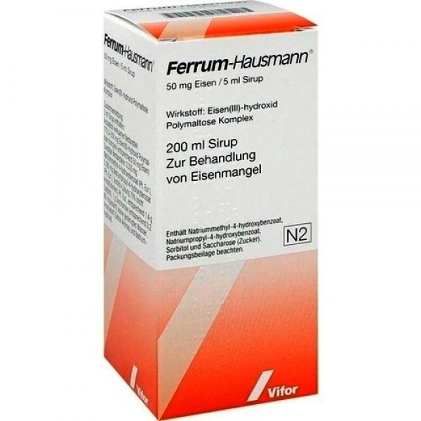Сироп с железом FERRUM HAUSMANN Sirup 200 мл Vifor Pharma Сироп с железом FERRUM HAUSMANN Sirup 200 мл Vifor Pharma