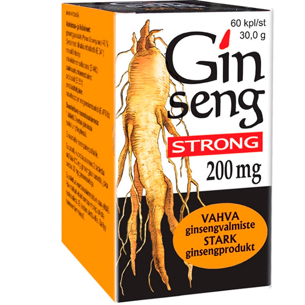 Витамины с женьшенем Ginseng Strong 200 mg 60 капсул Vitabalans Витамины с женьшенем Ginseng Strong 200 mg 60 капсул Vitabalans