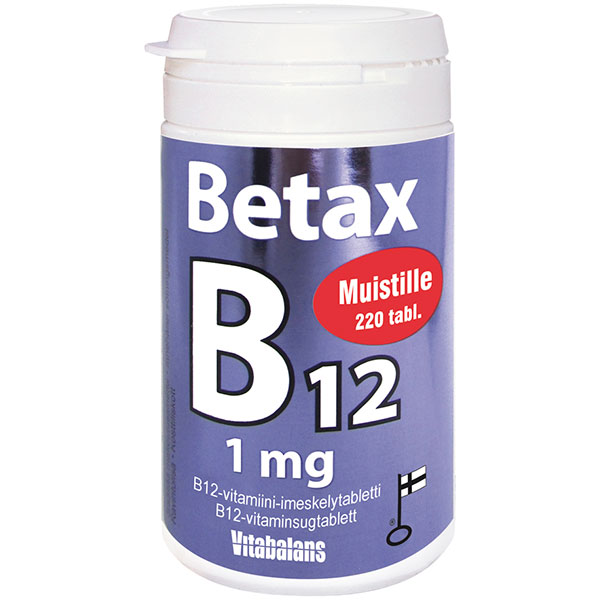 Витамин B12 Betax B12 1 мг 220 таблеток Vitabalans Витамин B12 Betax B12 1 мг 220 таблеток Vitabalans
