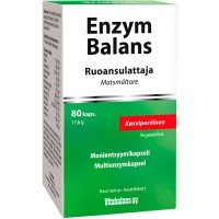 Фермент пищеварения от вздутия и метиоризма Enzym Balans 80 капсул Vitabalans