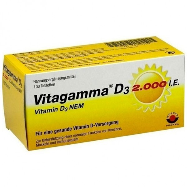 Витамин Д3 2000 ME VITAGAMMA D3 2.000 I.E. Vitamin D3 NEM Tabletten 100 таблеток VITAGAMMA Витамин Д3 2000 ME VITAGAMMA D3 2.000 I.E. Vitamin D3 NEM Tabletten 100 таблеток VITAGAMMA