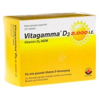 Витамин Д3 2000 ME VITAGAMMA D3 2.000 I.E. Vitamin D3 NEM Tabletten 200 таблеток VITAGAMMA