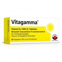 Витамин Д3 1000 ME VITAGAMMA Vitamin D3 1.000 I. E.  Tabletten 100 таблеток VITAGAMMA