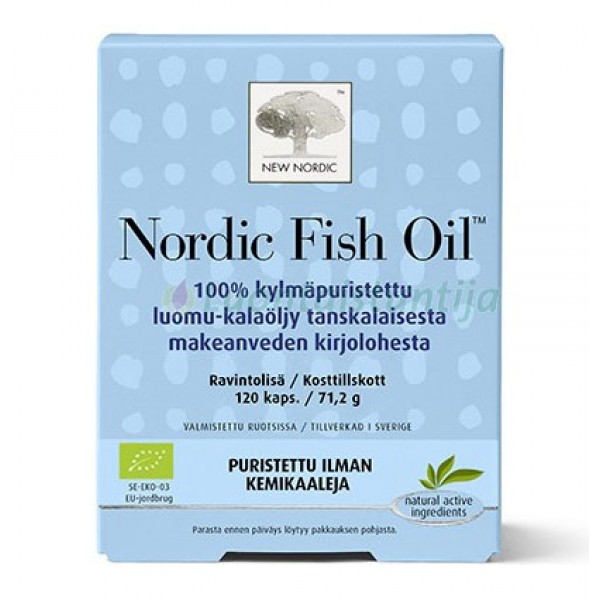 Витамины рыбий жир Nordic Fish Oil 120 капсул New Nordic Витамины рыбий жир Nordic Fish Oil 120 капсул New Nordic