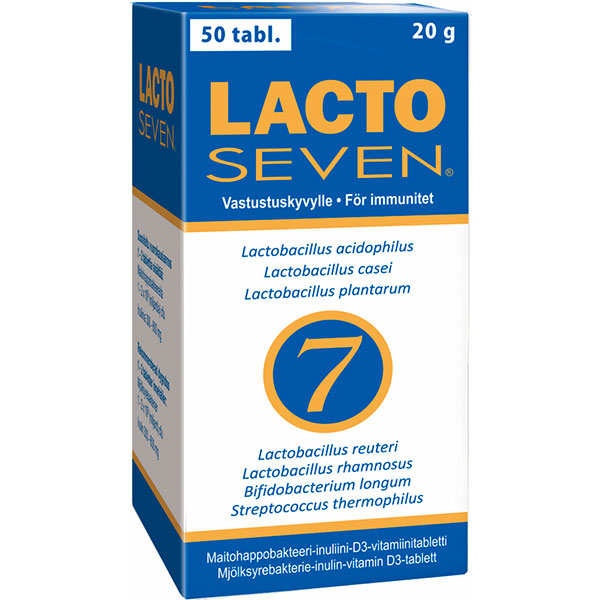 Витамины с молочно-кислыми бактериями Lacto Seven 50 таблеток Vitabalans Витамины с молочно-кислыми бактериями Lacto Seven 50 таблеток Vitabalans