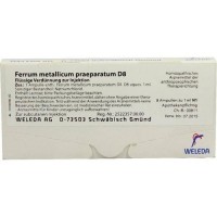 Гомеопатические капли с железом FERRUM METALLICUM PRAEPARATUM D 8 Ampullen 8X1 мл Weleda