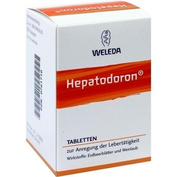 Препарат для стимулирования активности печени Weleda Hepatodoron 200 таблеток Weleda Препарат для стимулирования активности печени Weleda Hepatodoron 200 таблеток Weleda