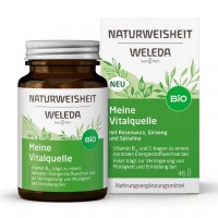 Пищевая добавка с витамином С В12 фолиевой кислотой WELEDA Naturweisheit Meine Vitalquelle Kapseln 46 шт weleda
