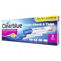 Тест на беременность CLEARBLUE Schwangerschaftst.TripleCheck ultra-früh 3 шт wick Тест на беременность CLEARBLUE Schwangerschaftst.TripleCheck ultra-früh 3 шт wick