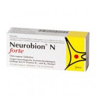 Таблетки при недостатке витаминов B1 и B6 NEUROBION N forte überzogene Tabletten 20 шт wick