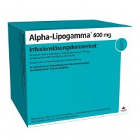 Антиоксидант альфа-липоевая кислота ALPHA-LIPOGAMMA 600 mg Infusionslsg.-Konzentrat 20X24 мл Worwag