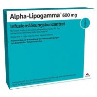 Антиоксидант альфа-липоевая кислота ALPHA-LIPOGAMMA 600 mg Infusionslsg.-Konzentrat 5X24 мл Worwag
