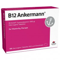 Против усталости и истощения витамин B12 ANKERMANN überzogene Tabletten 100 шт Worwag