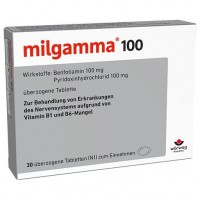 Для нервной системы витаминов В1 и В6 MILGAMMA 100 mg überzogene Tabletten 30 шт Worwag