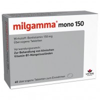 Для нервной системы витаминов В1 MILGAMMA mono 150 überzogene Tabletten 60 шт Worwag