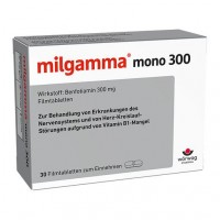 Для нервной системы витаминов В1 и В6 MILGAMMA mono 300 Filmtabletten 30 шт Worwag