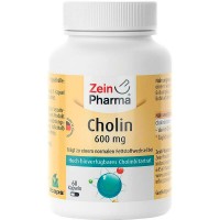 ХОЛИН CHOLIN 600 mg rein aus Bitartrat 60 капсул Zein Pharma