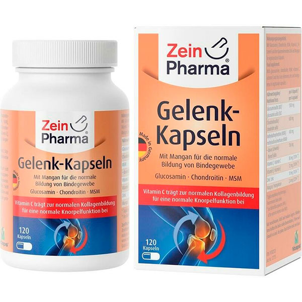 Капсулы для поддержки костей и суставов GLUCOSAMIN 500 mg 90 шт Zein Pharma Капсулы для поддержки костей и суставов GLUCOSAMIN 500 mg 90 шт Zein Pharma