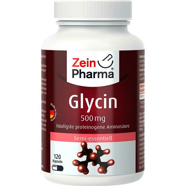 Глицин GLYCIN 500 mg in veg.HPMC Kapseln 120 капсул Zein Pharma Глицин GLYCIN 500 mg in veg.HPMC Kapseln 120 капсул Zein Pharma