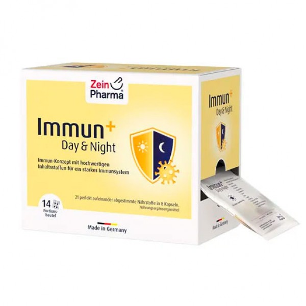 Саше для иммунитета IMMUN+ DAY & Night Kapseln Portionsbeutel 14X4 шт Zein Pharma Саше для иммунитета IMMUN+ DAY & Night Kapseln Portionsbeutel 14X4 шт Zein Pharma
