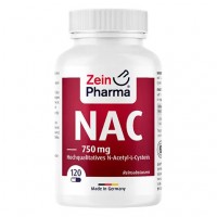 Капсулы NAC 750 mg hochqualitatives N-Acetyl-L-Cystein 120 шт Zein Pharma