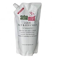 Жидкость для очистки лица и тела LIQUID FACE & BODY WASH 1000 мл (запаска )SebaMed
